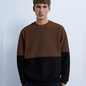 ZARA Men’s Brown/Black Sweatshirt